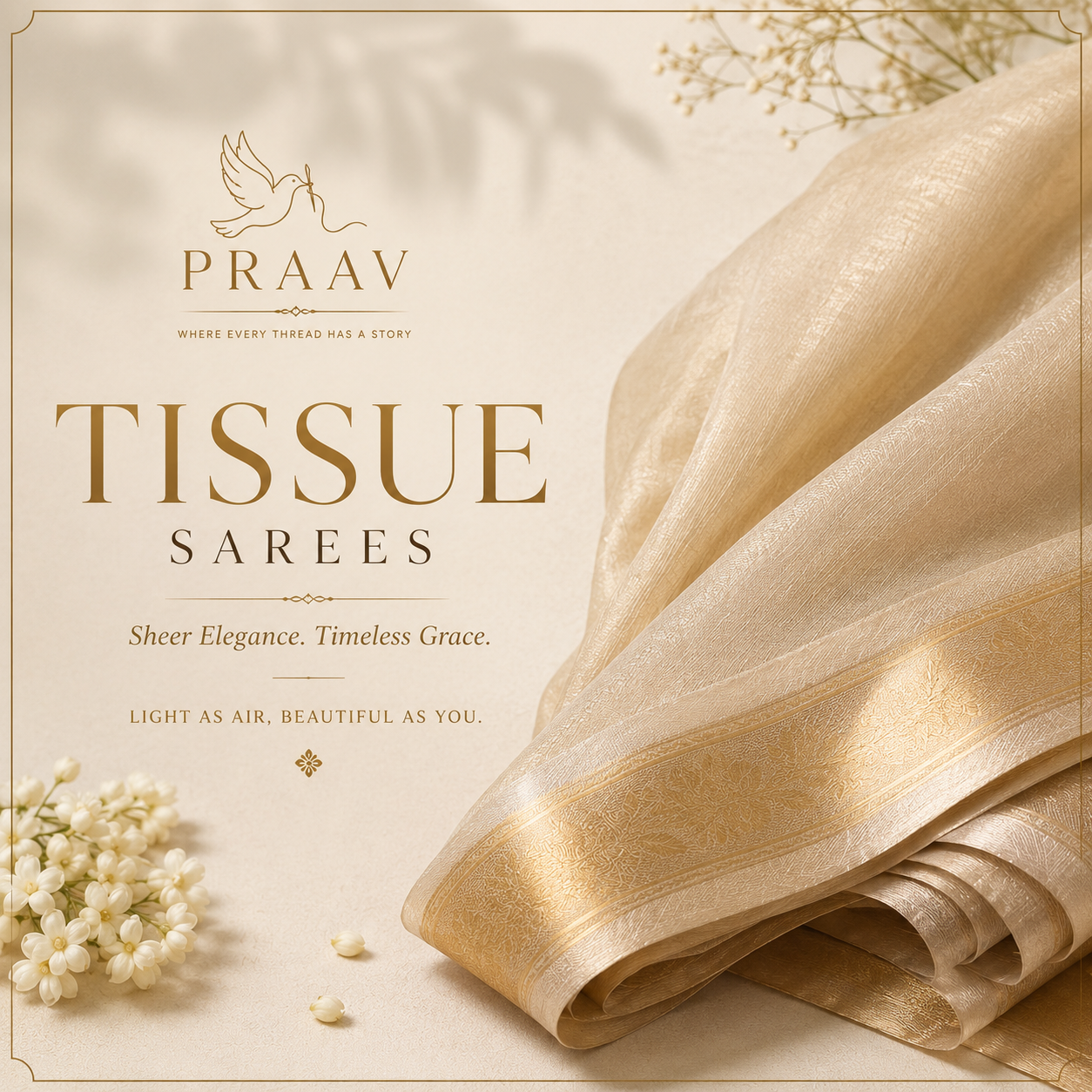 TISSUE SAREES